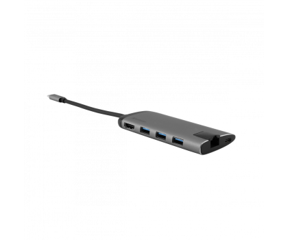 Hub USB Verbatim USB-C - 3x USB 3.0, USB-C 3.1, HDMI 4K, RJ45, SD/micro SD
